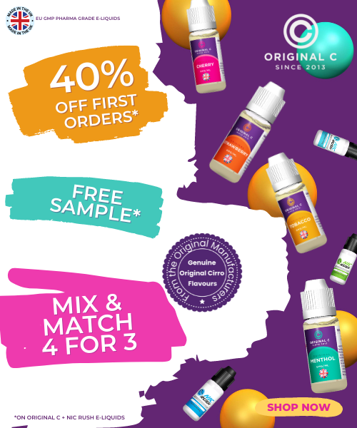 Original Cirro E Liquid Recipes Made in UK 4for3 Offer