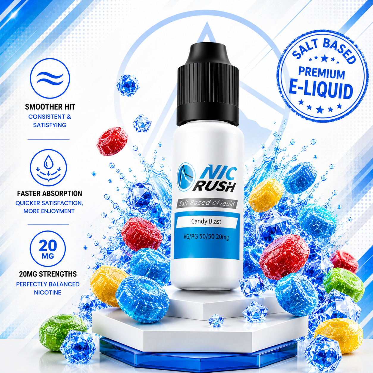 Candy Blast Nic Salts E-Liquid (20mg)