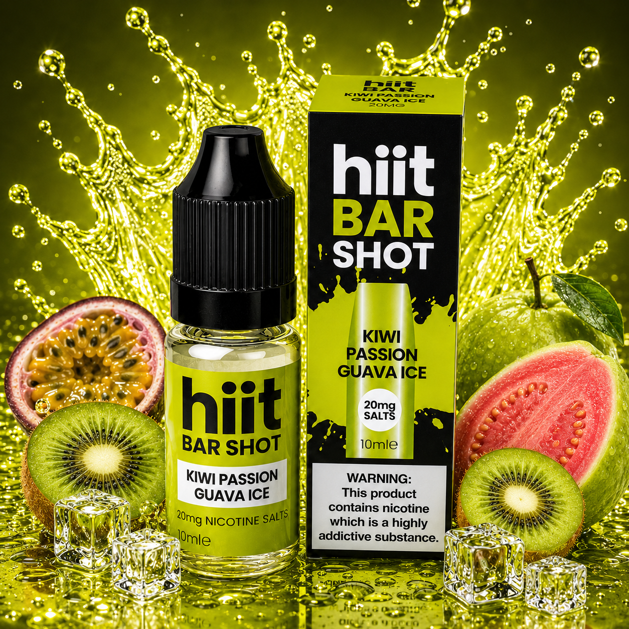 Hiit Bar Shots Kiwi Passion Guava Ice