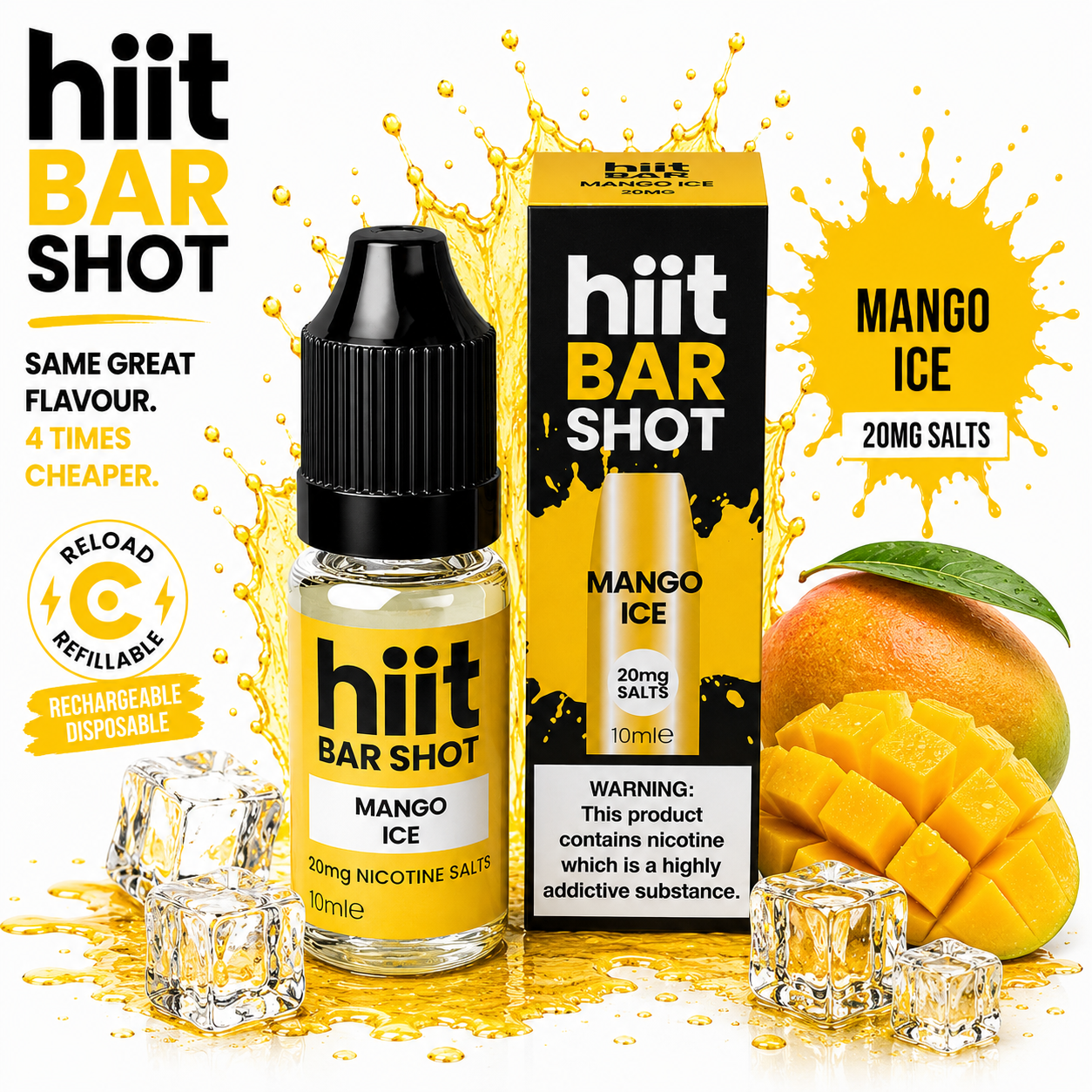 Hiit Bar Shots Mango Ice
