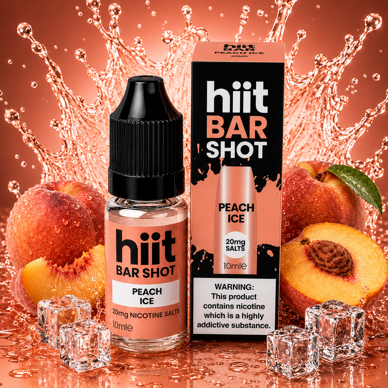 Hiit Bar Shots Peach Ice