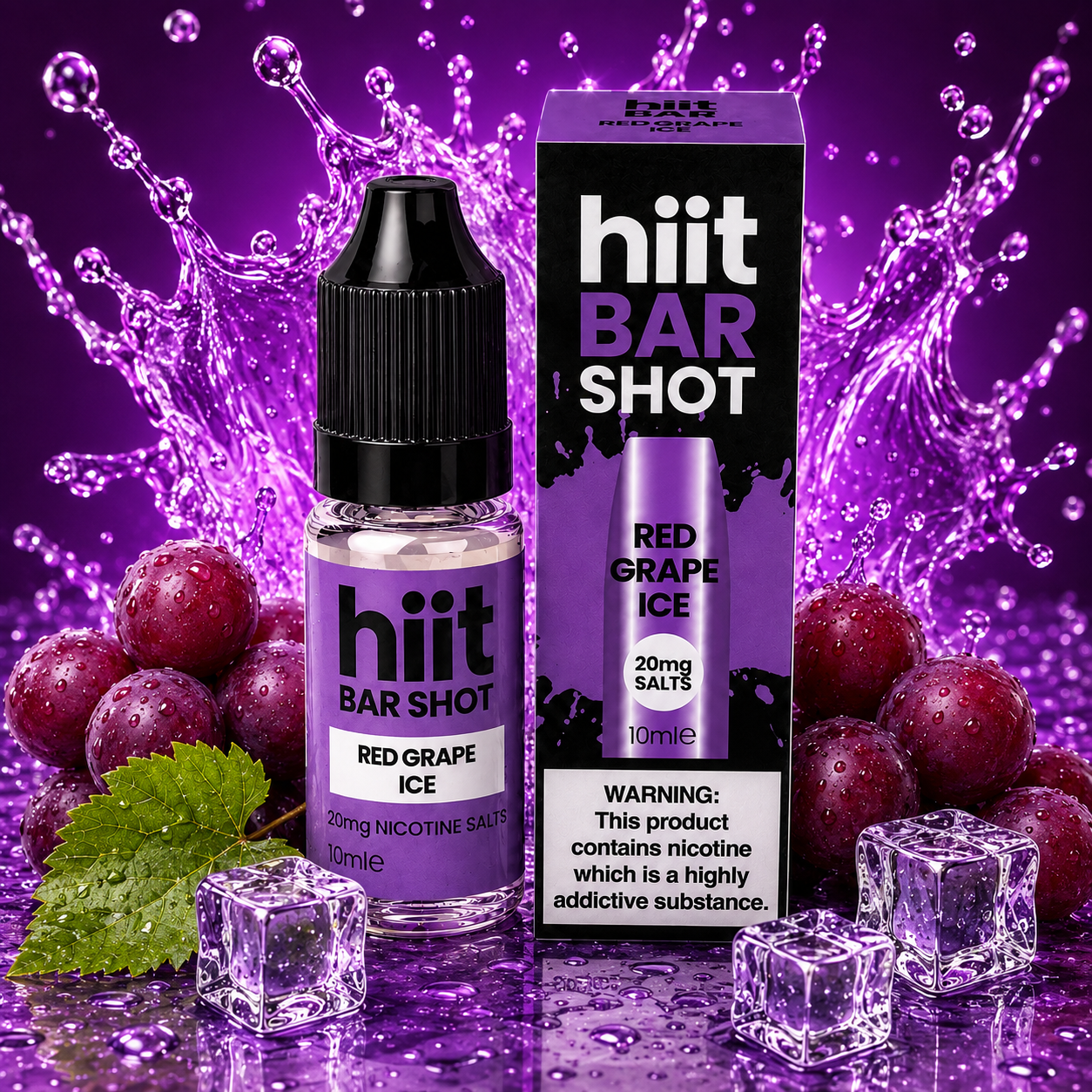 Hiit Bar Shots Red Grape Ice