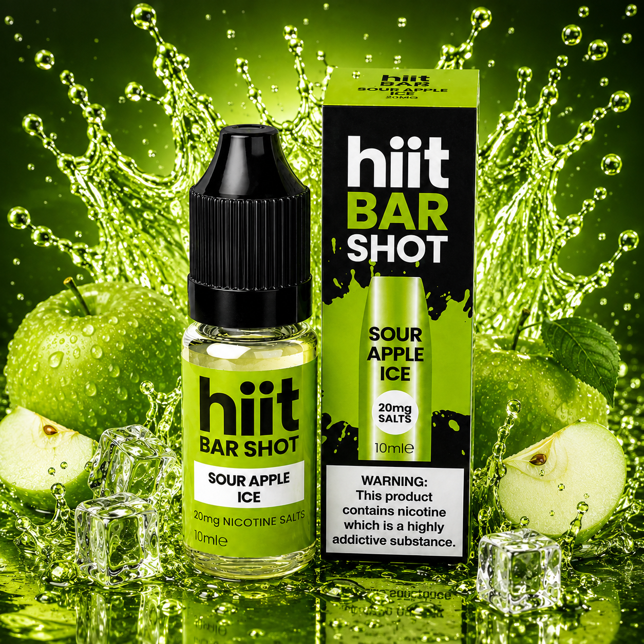 Hiit Bar Shots Sour Apple Ice