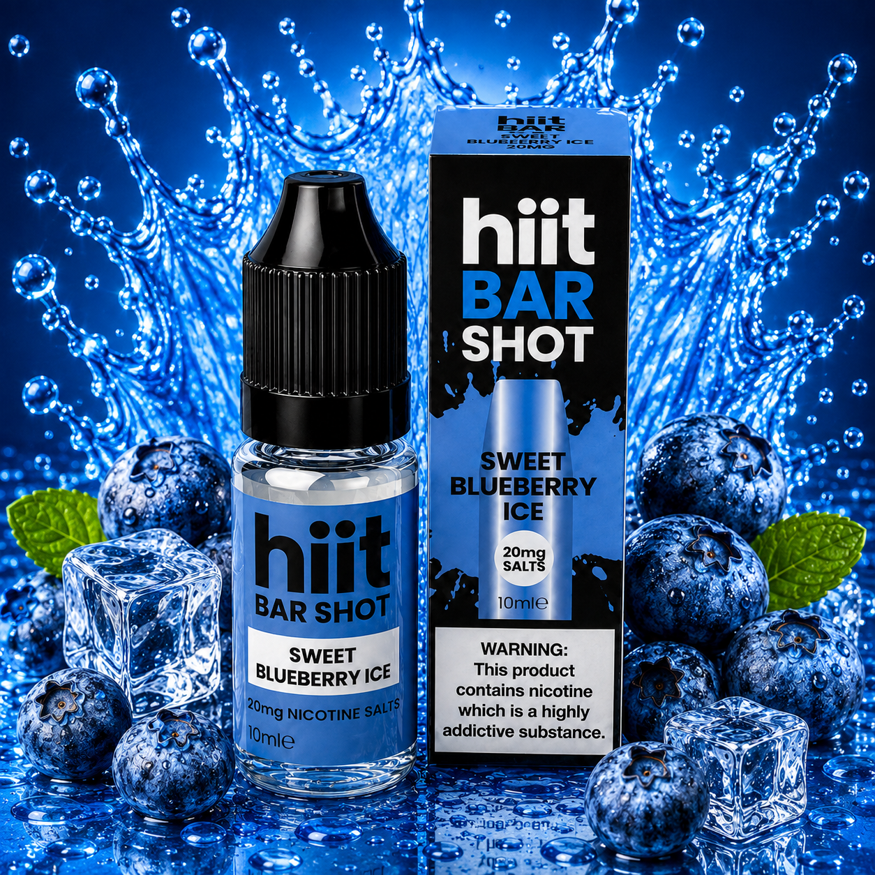 Hiit Bar Shots Sweet Blueberry Ice