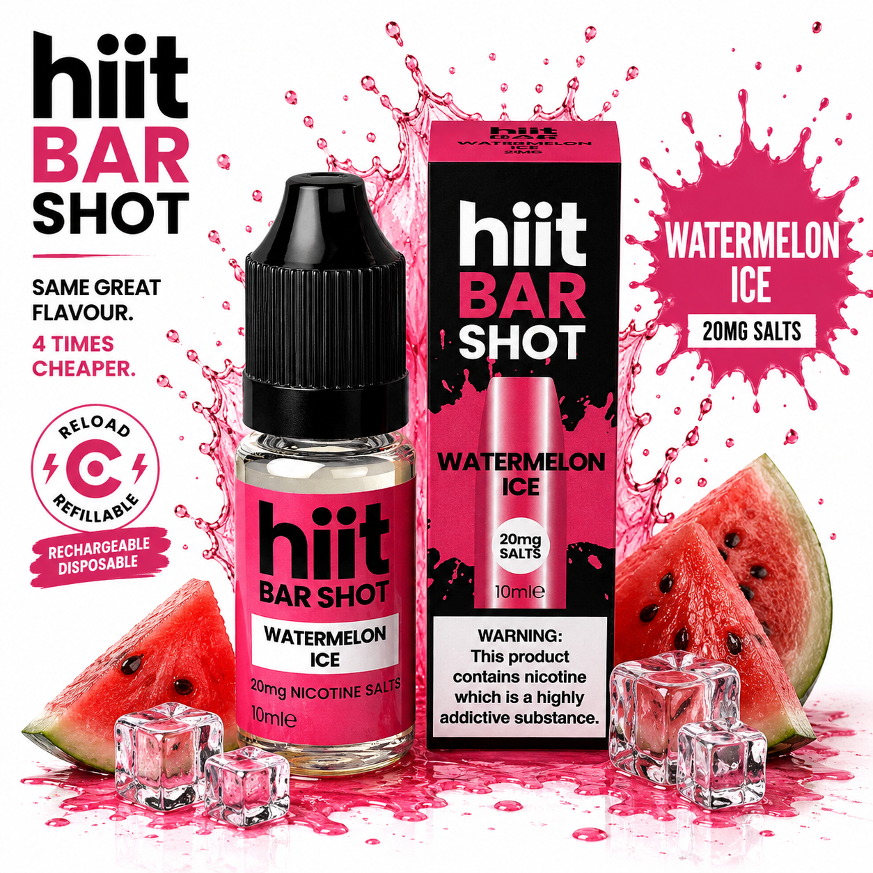Hiit Bar Shots Watermelon Ice