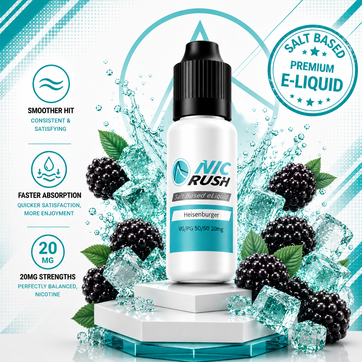 Heisenberger Nic Salts E-Liquid (20mg)
