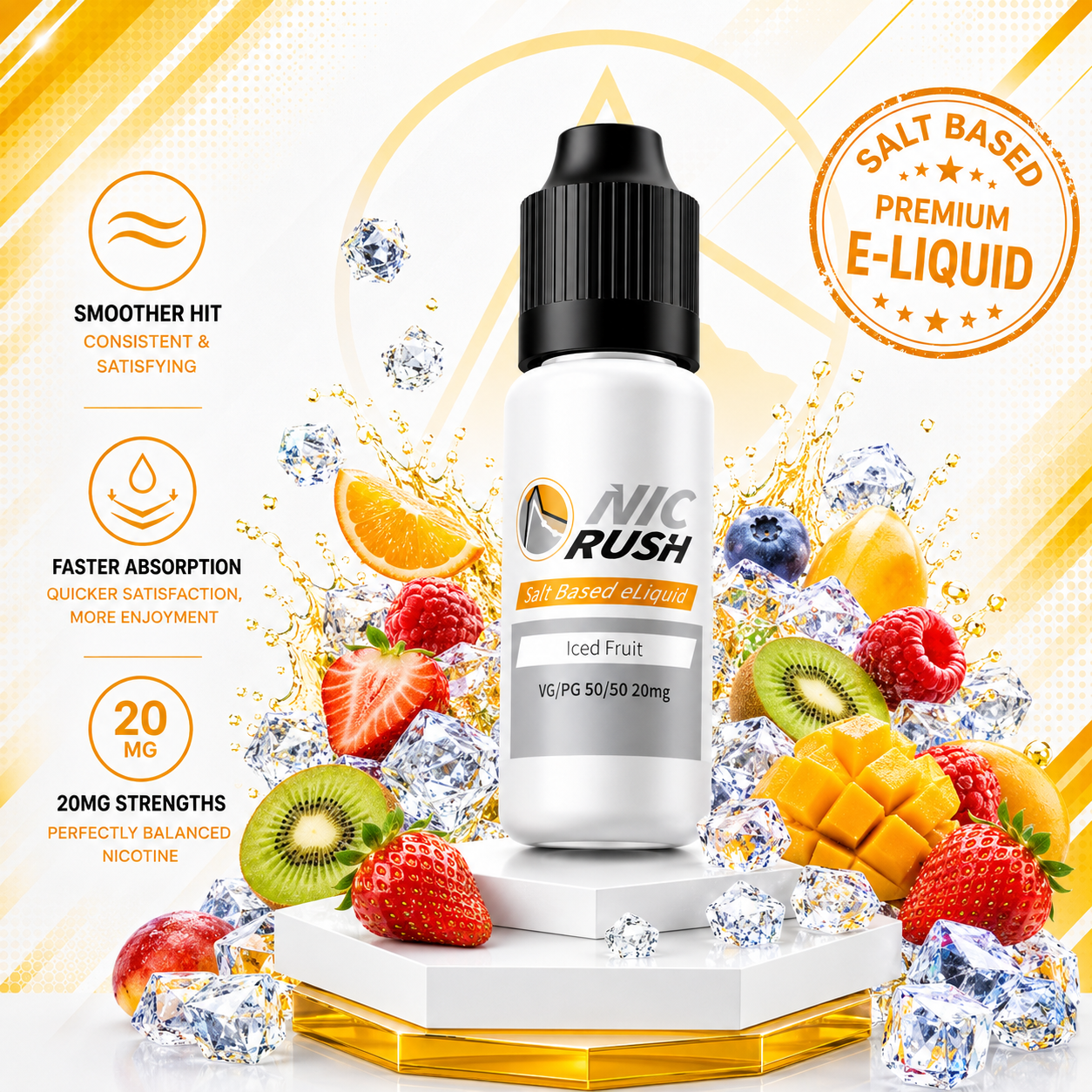 Iced Fruit Nic Salts E-Liquid (20mg)